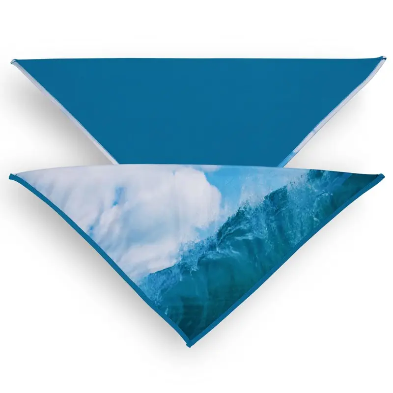 Playa Pup UPF50+ Reversible Dog Bandana - Wave/Teal