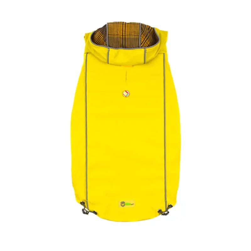 Reversible Elasto-Fit Dog Raincoat - Yellow XXX-Small