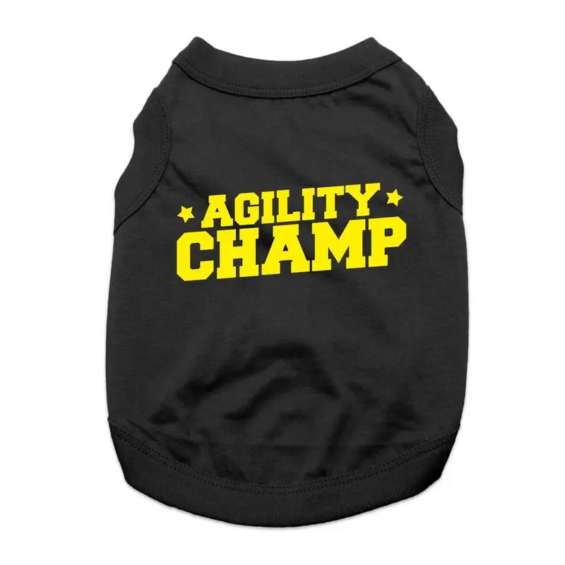 Agility Champ Dog Shirt - Black X-Small