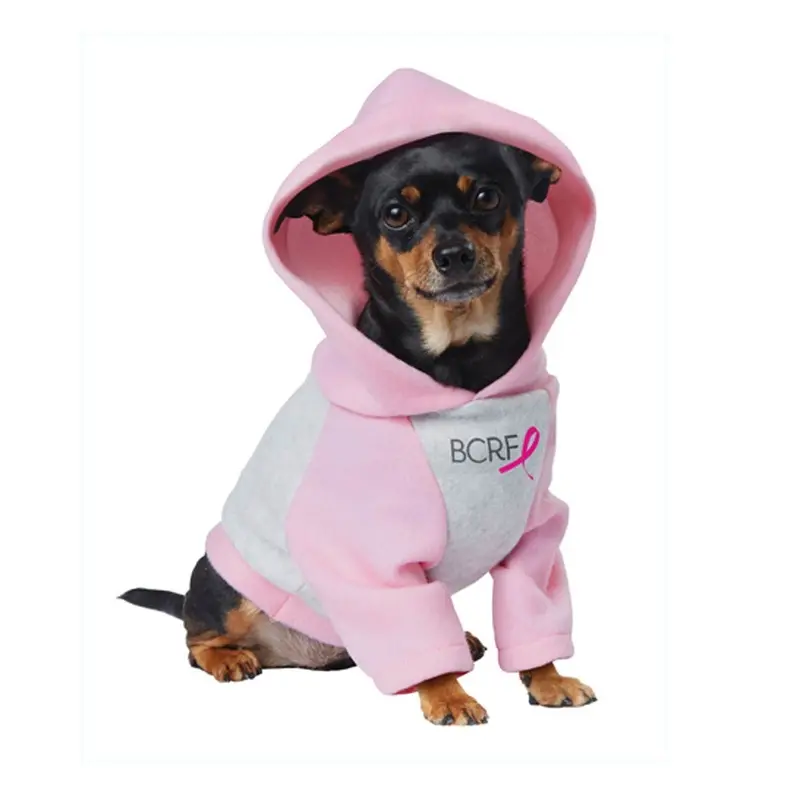 BCRF Pink Ribbon Dog Hoodie X-Small