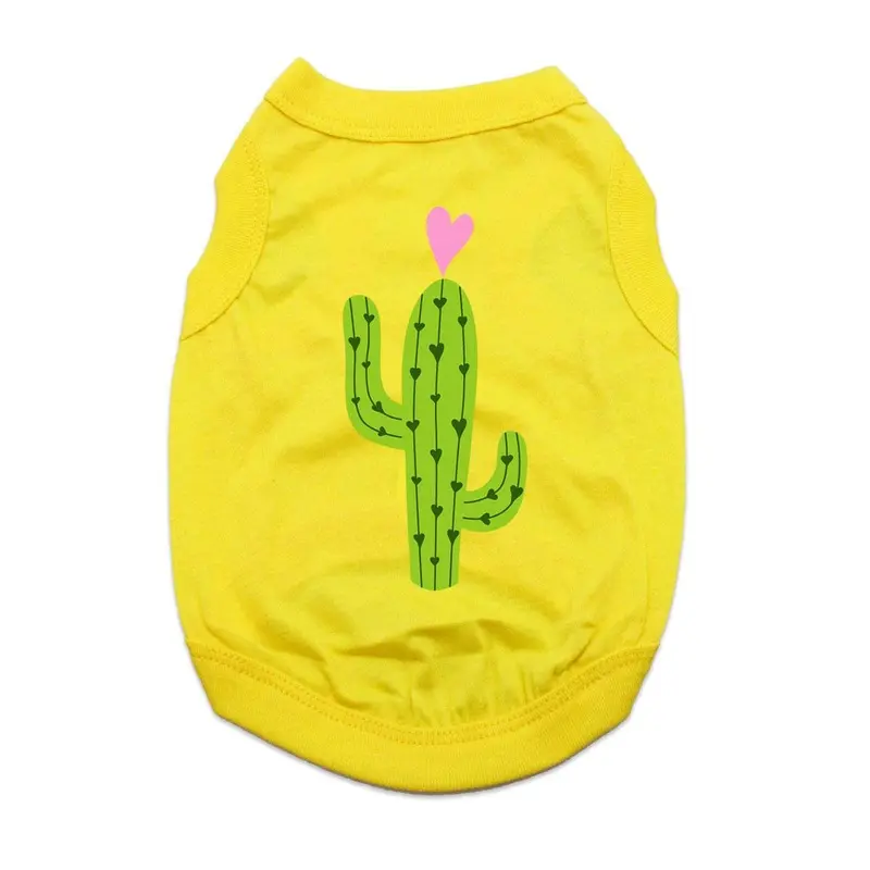 Cactus Dog Shirt - Yellow X-Small