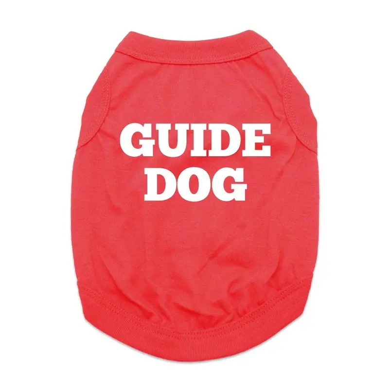 Guide Dog Shirt - Red X-Small