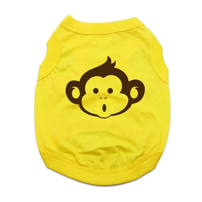 Monkey Dog Shirt - Yellow X-Small