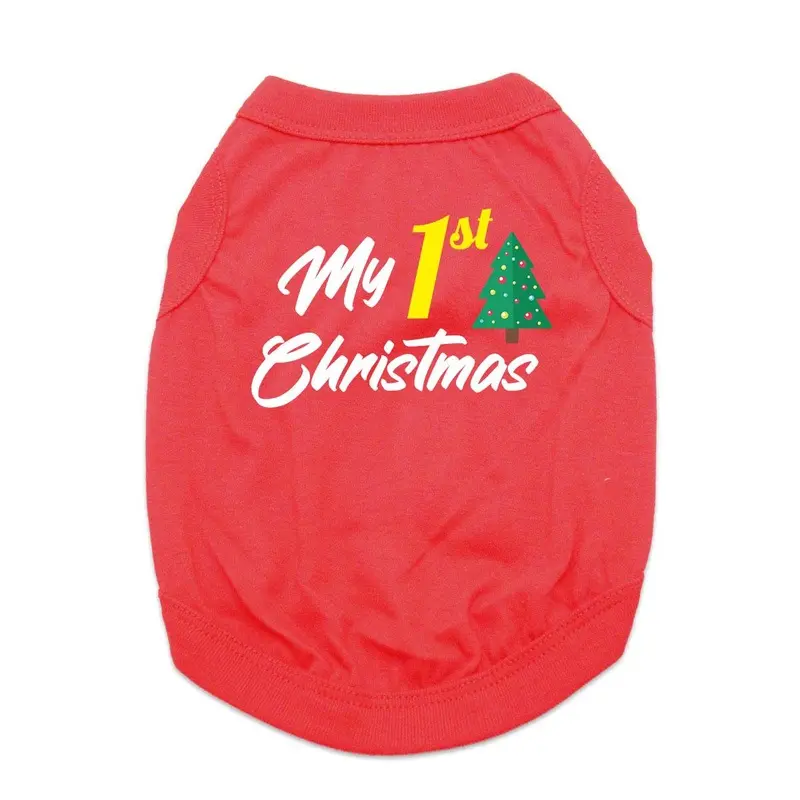 My 1st Christmas Dog Shirt - Red X-Small