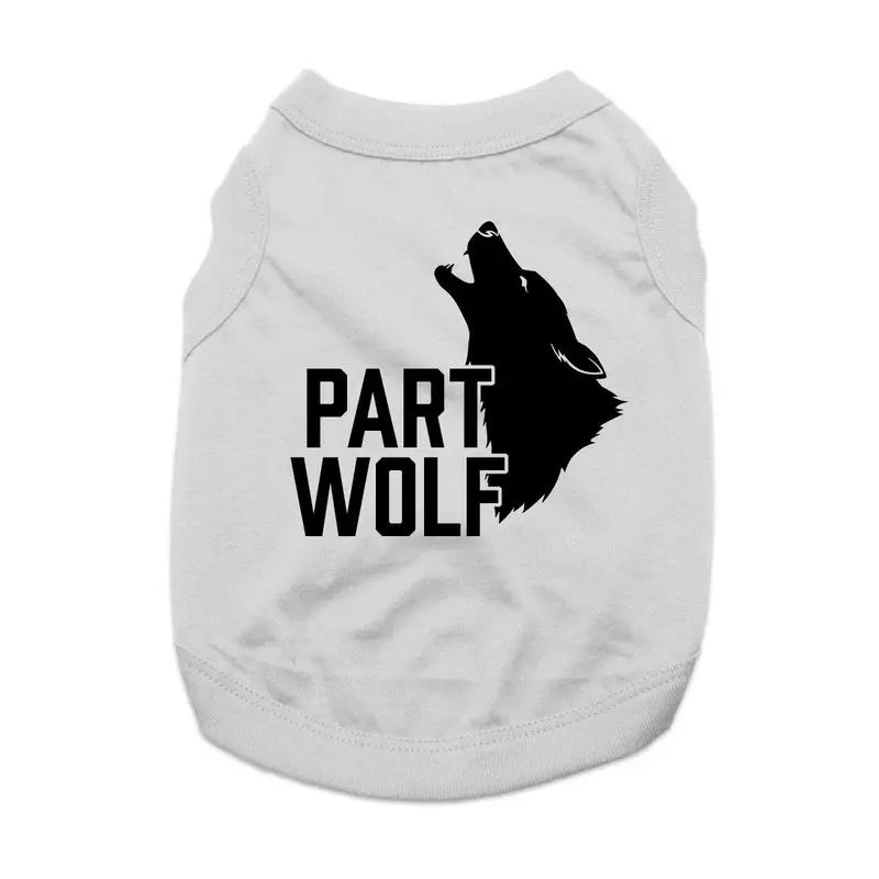 Part Wolf Dog Shirt - Gray X-Small