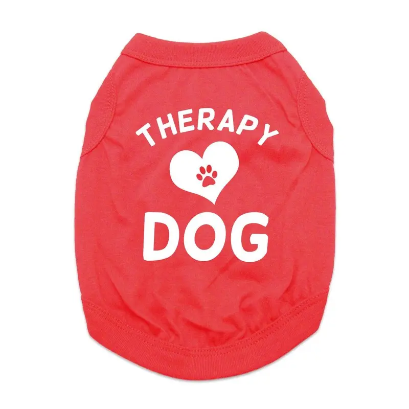 Therapy Dog Shirt - Red X-Small