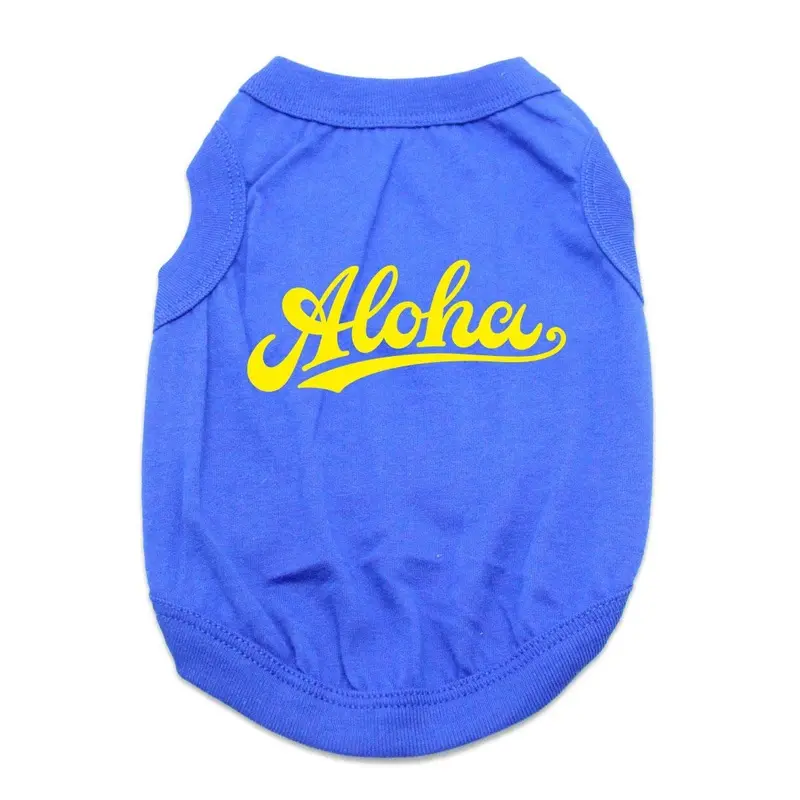 Aloha Dog Shirt - Blue X-Small