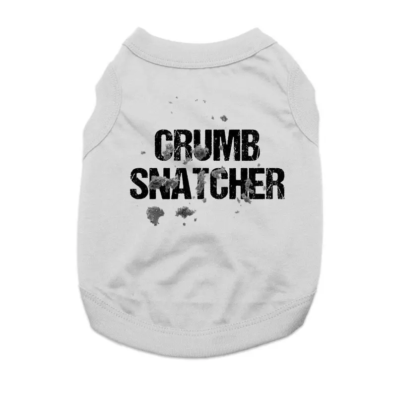 Crumb Snatcher Dog Shirt - Gray X-Small