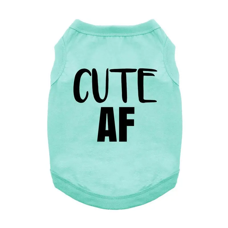 Cute AF Dog Shirt - Aqua X-Small