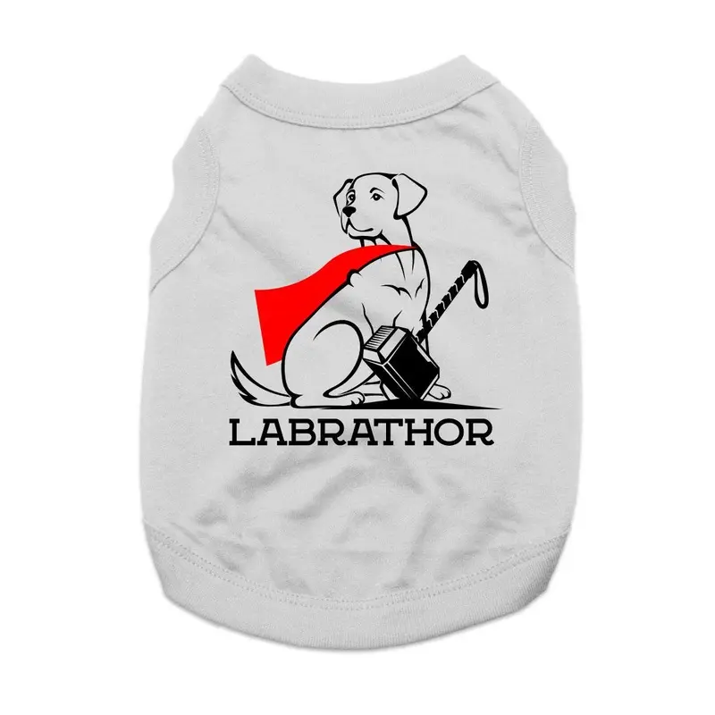 Labrathor Dog Shirt - Gray X-Small