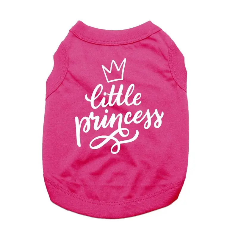 Little Princess Dog Shirt - Bright Pink X-Small