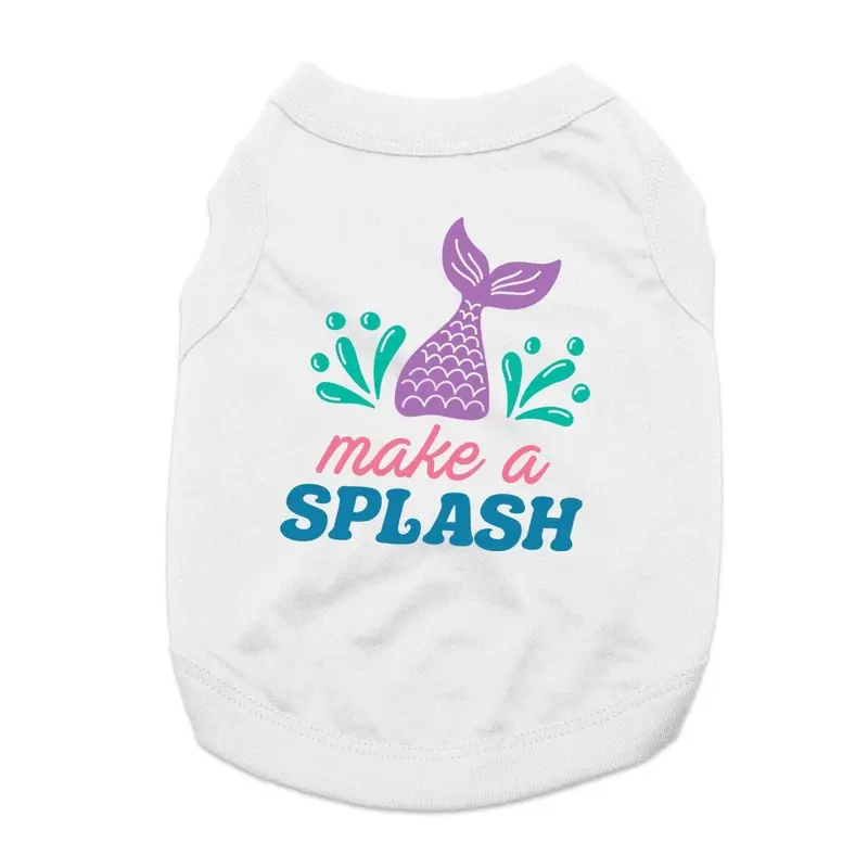 Make a Splash Dog and Cat Shirt - White X-Small
