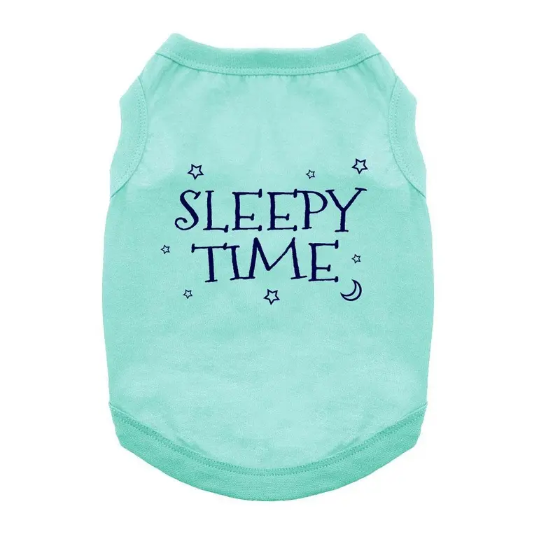 Sleepy Time Dog Shirt - Aqua X-Small