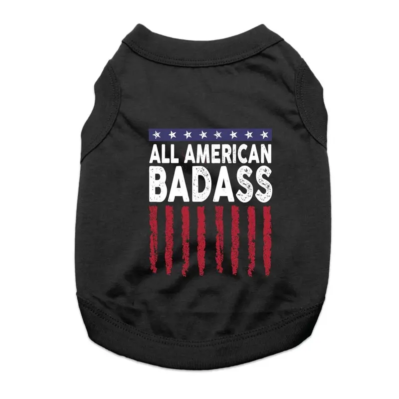 All American Badass Dog Shirt - Black X-Small - Out of Stock!