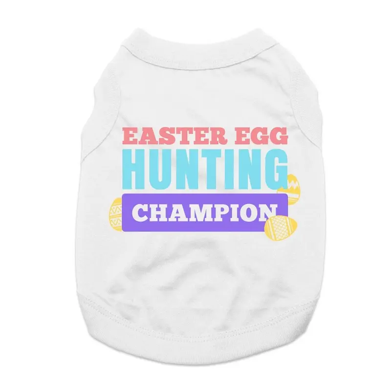 Easter Egg Hunting Champion Dog Shirt - White X-Small