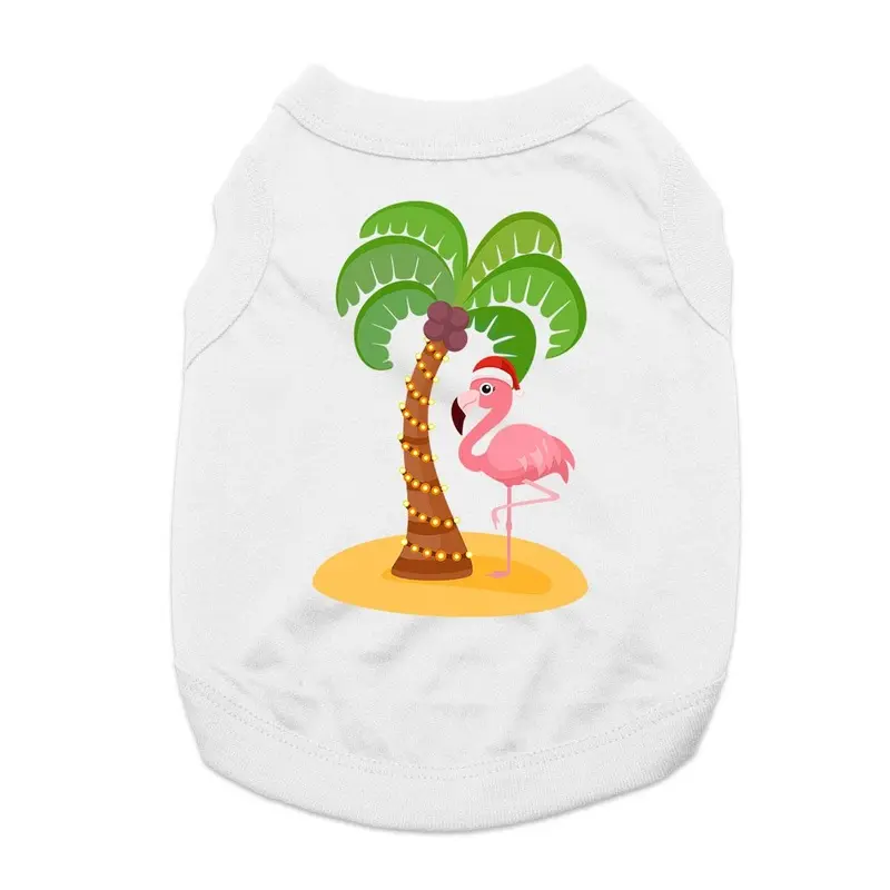Fa La La La Mingo Holiday Dog Shirt - White X-Small