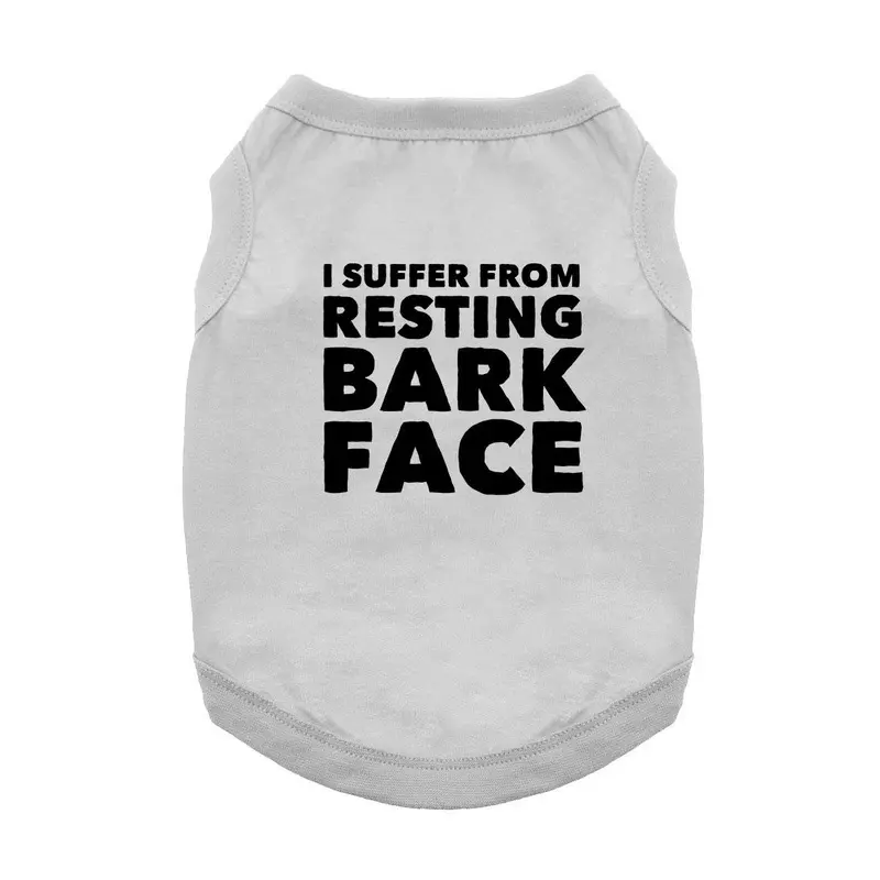 Resting Bark Face Dog Shirt - Gray X-Small