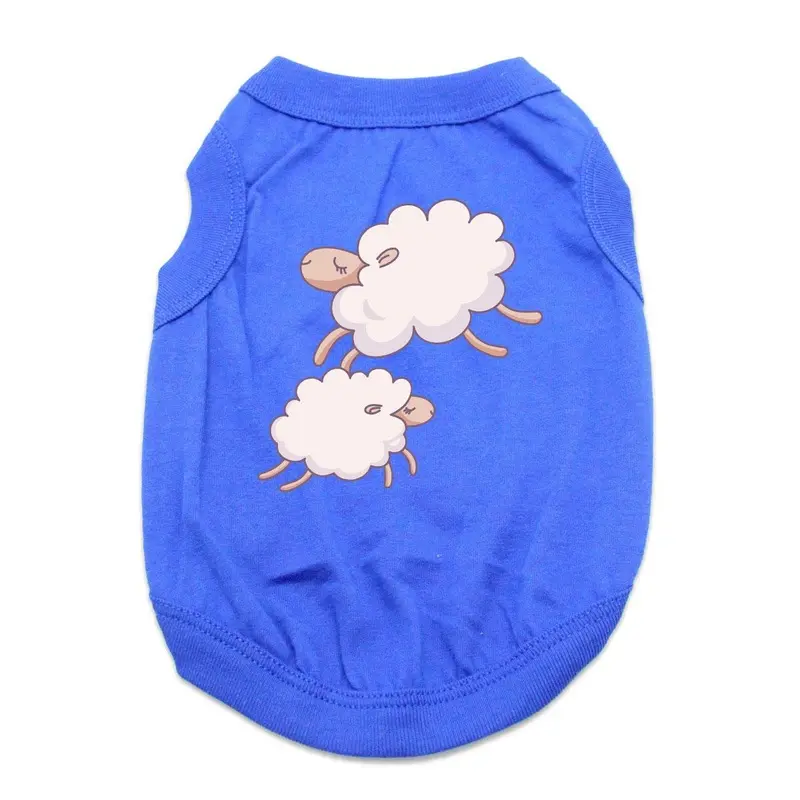 Sleepy Sheep Dog Shirt - Blue X-Small