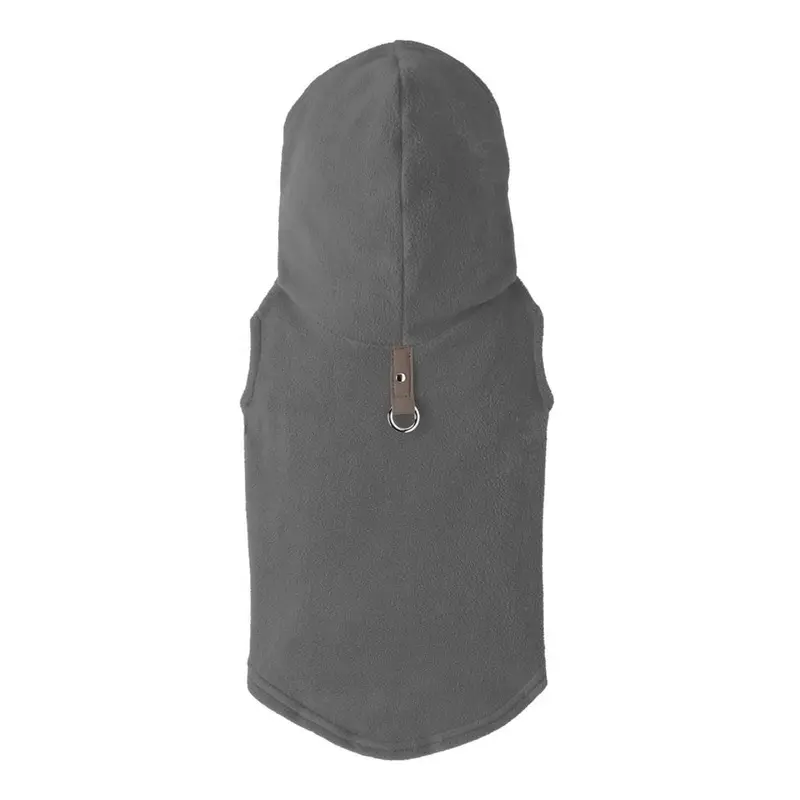 Fleece Vest Hoodie Dog Harness by Gooby - Gray X-Small - Out of Stock!