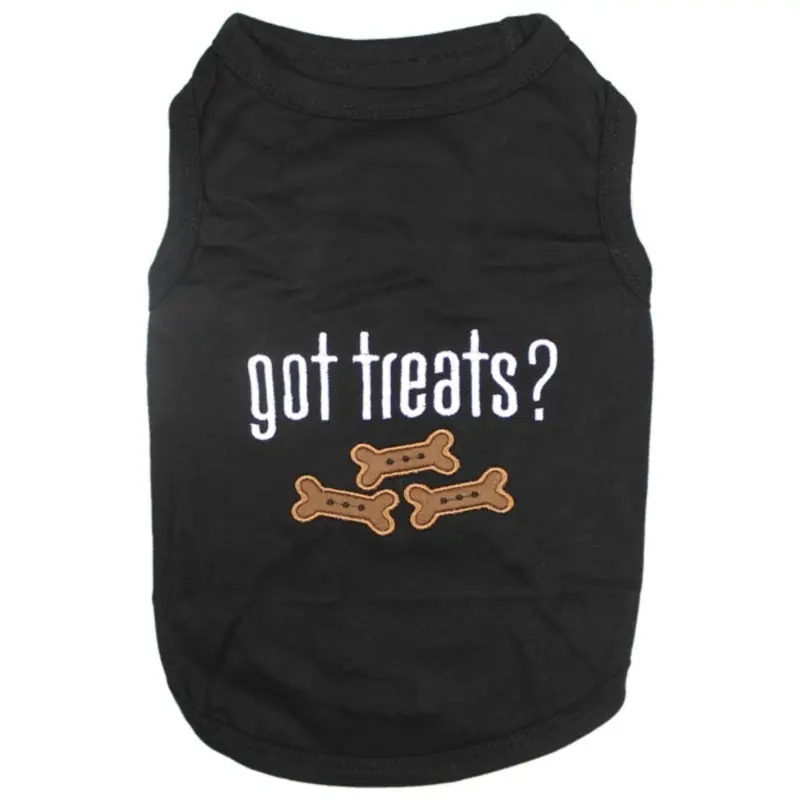 Got Treats Dog Tank by Parisian Pet - Black XX-Small