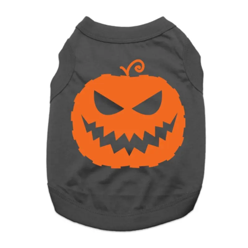 Jack-O-Lantern Dog Shirt - Black X-Small