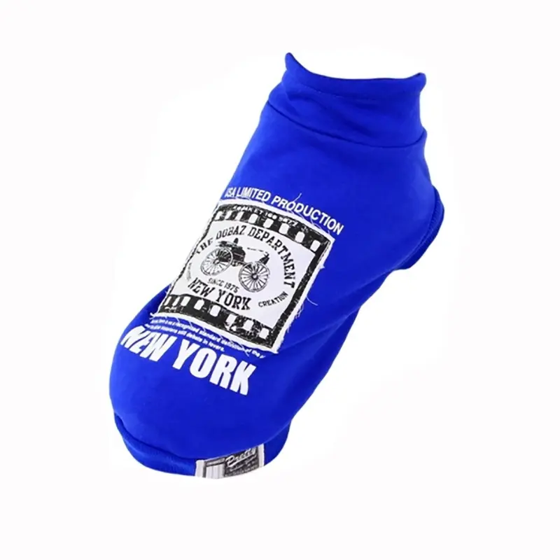 Dobaz New York Dog Sweater - Blue X-Small
