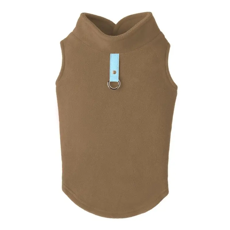 Gooby Fleece Dog Vest - Clay X-Small - Out of Stock!