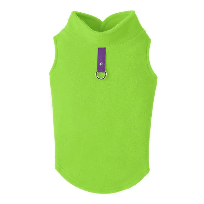 Gooby Fleece Dog Vest - Lime X-Small