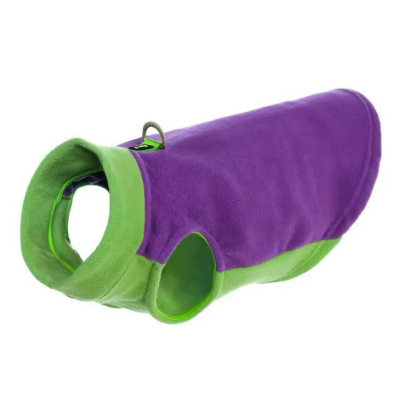 Gooby Half Stretch Fleece Dog Vest - Purple X-Small