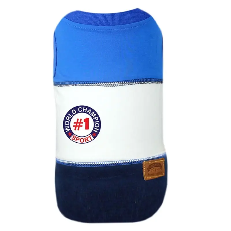 World Champion Dog Tank by Parisian Pet - Blue  X-Small