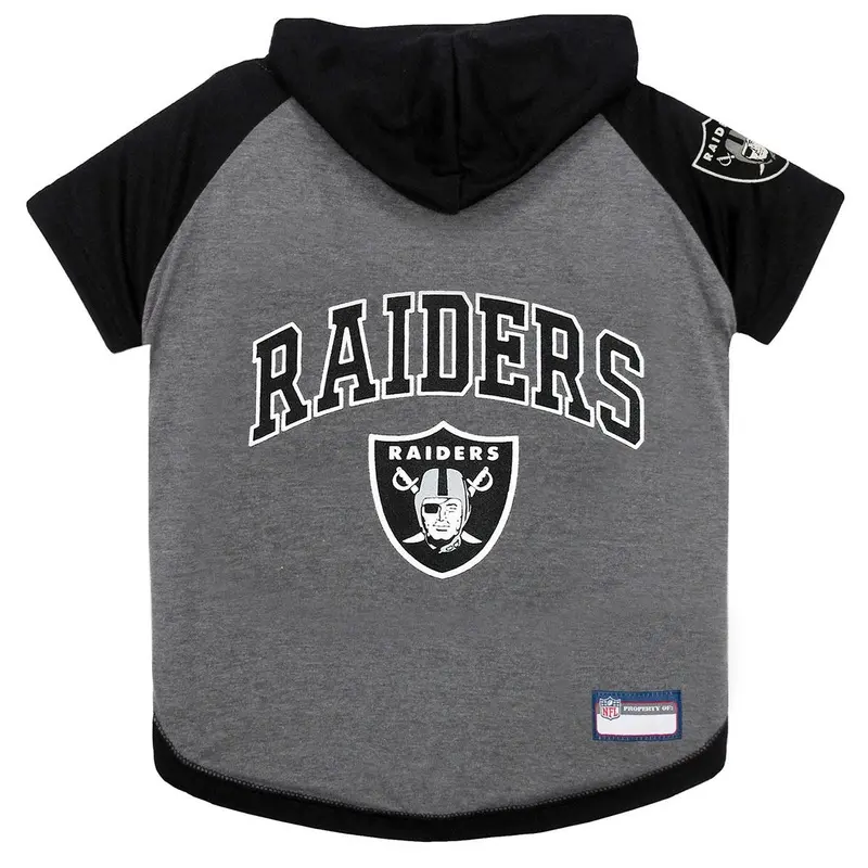 Las Vegas Raiders Hooded Dog T-Shirt Large