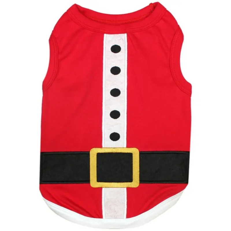 Santa's Outfit Dog Tank by Parisian Pet - Red XX-Small