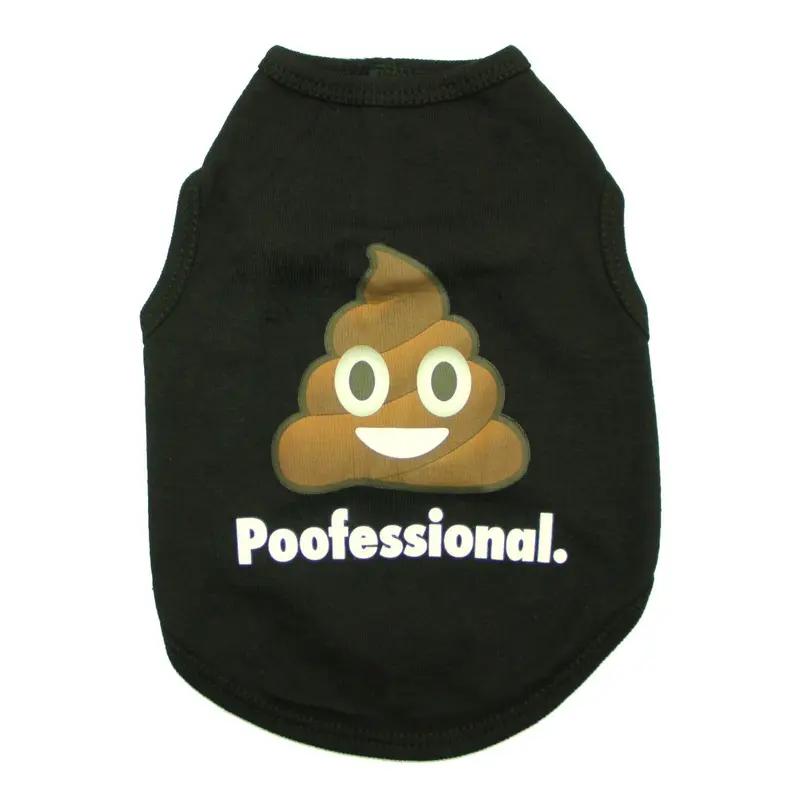 Worthy Dog Poofessional Dog T-Shirt - Black Small