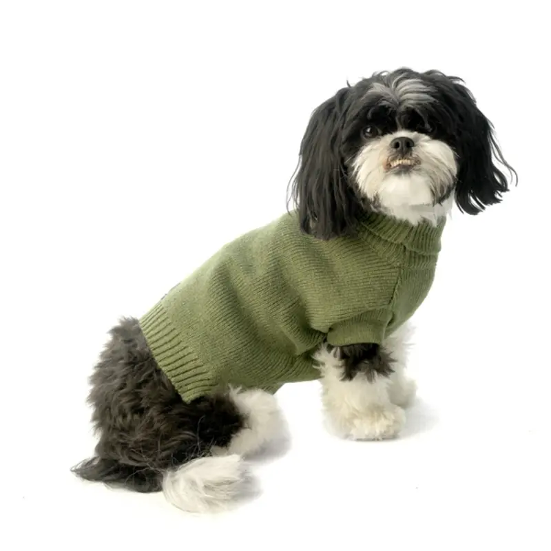 Baxter's Basic Dog Sweater - Sage Green X-Small