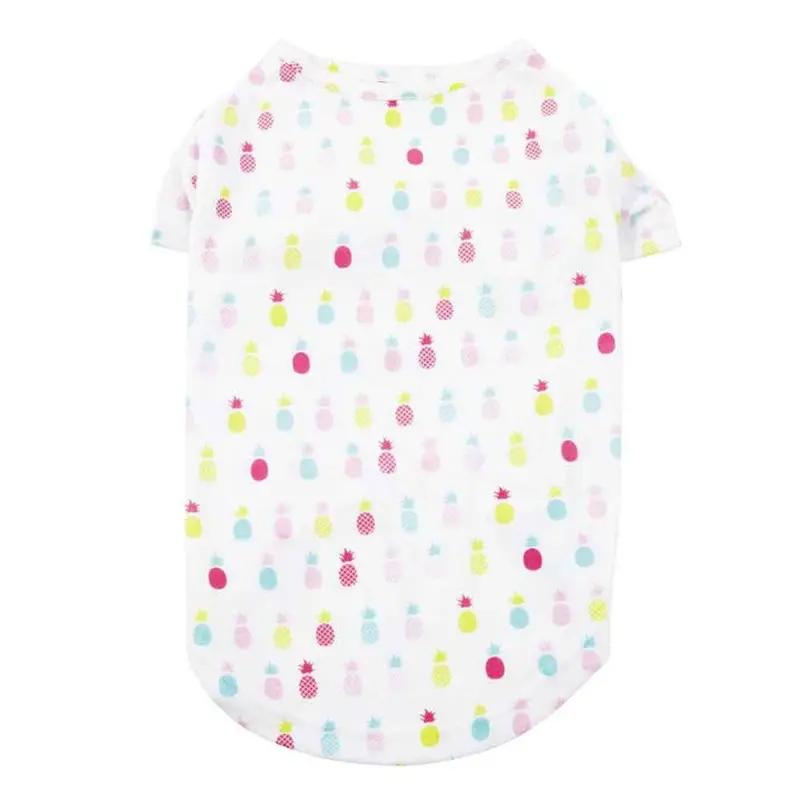 Casual Canine Pineapple Dog Shirt - White Small