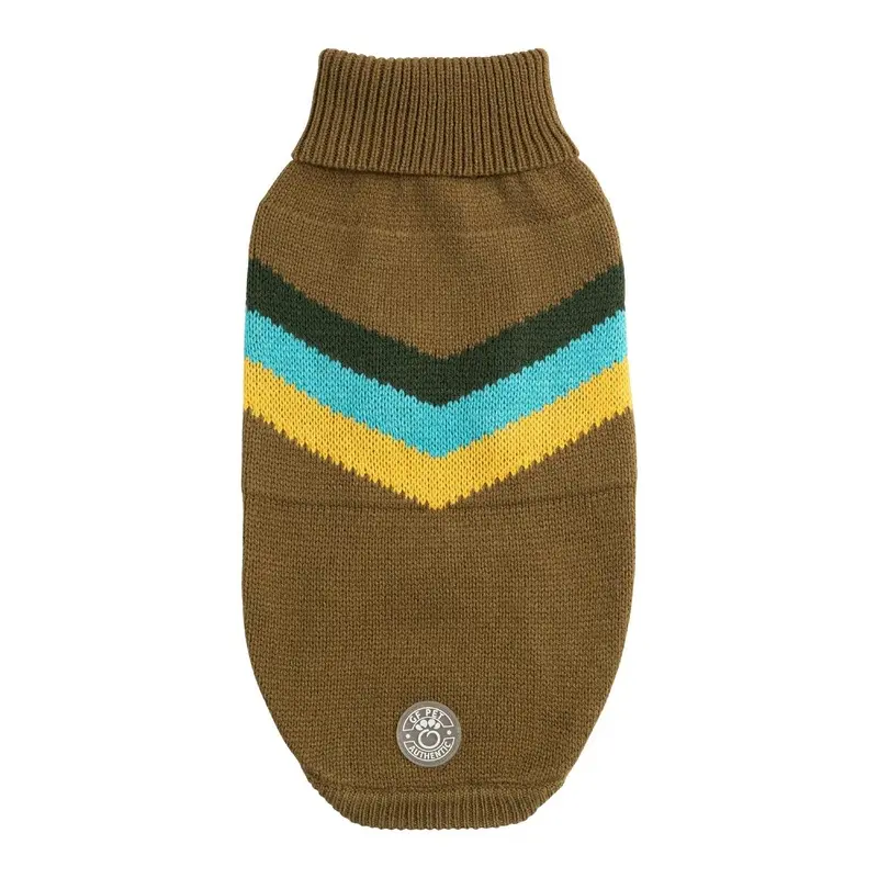 GF Pet Alpine Dog Sweater - Dark Khaki XX-Small