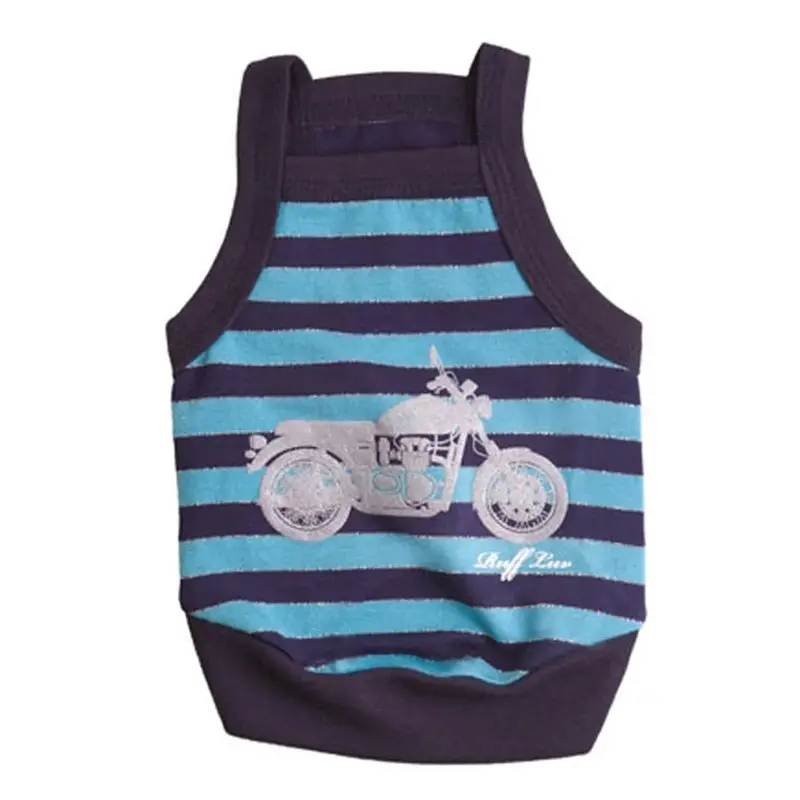 RuffLuv NYC Motor Pup Dog Tank - Blue Small