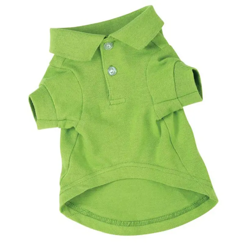 Zack & Zoey Polo Dog Shirt - Parrot Green Medium