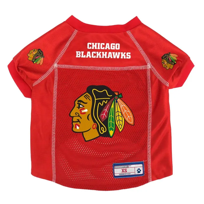 Chicago Blackhawks Dog Jersey - Red X-Small