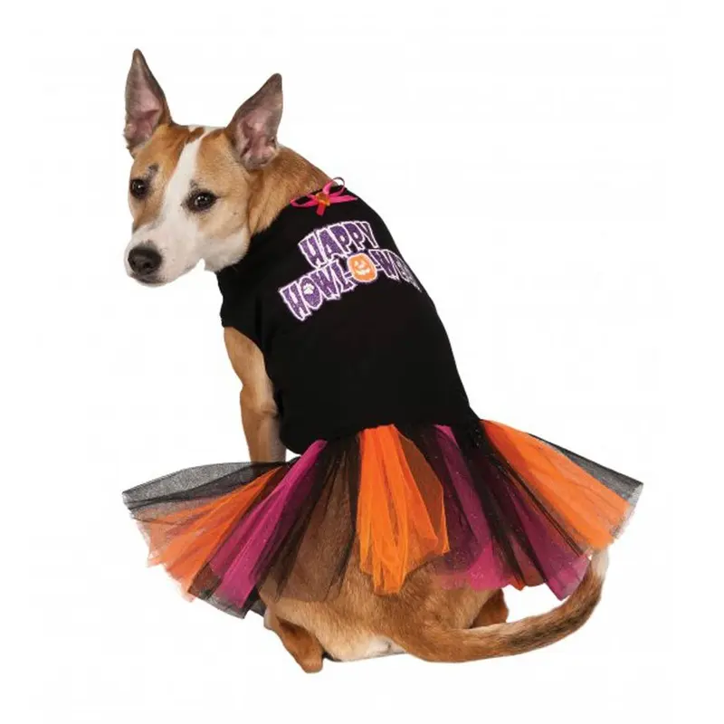 Happy HOWL-O-WEEN Tutu Dog Dress Large