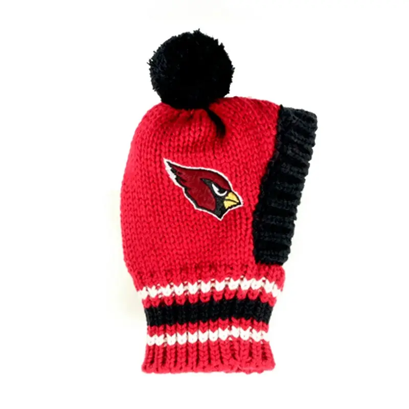 Little Earth Arizona Cardinals Knit Dog Hat Small