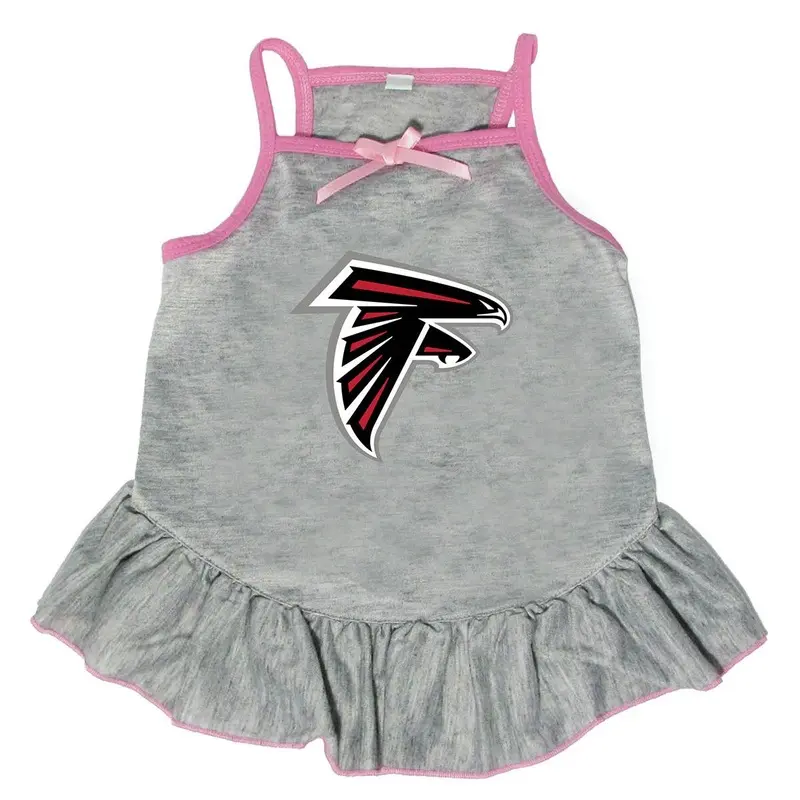 Little Earth Atlanta Falcons Dog Dress - Gray Small