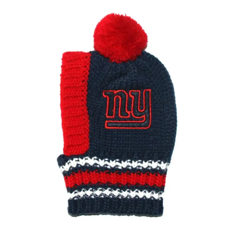 Little Earth New York Giants Knit Dog Hat Medium