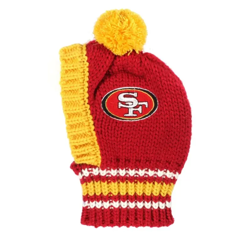 Little Earth San Francisco 49ers Knit Dog Hat Small