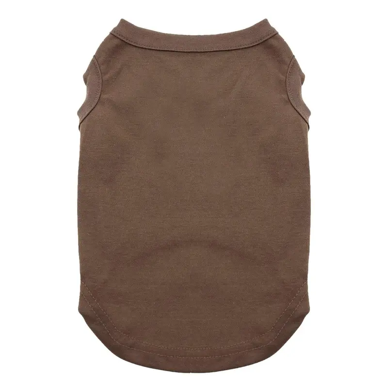 Plain Dog and Cat Shirt - Brown X-Small
