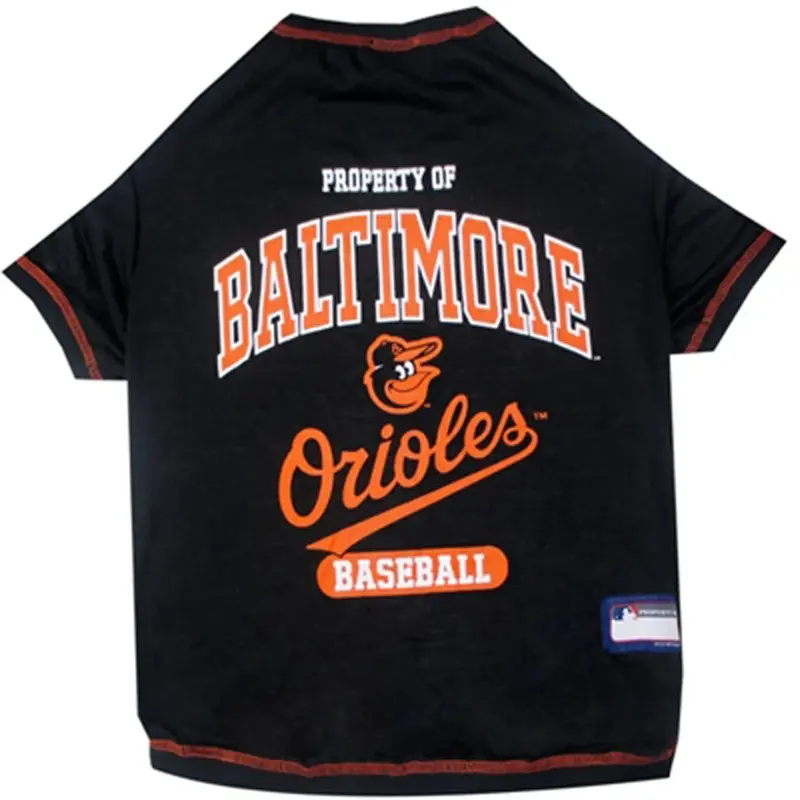 Baltimore Orioles Dog T-Shirt - Black X-Small