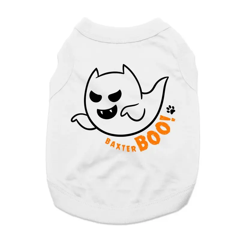 BaxterBOO Halloween Dog Shirt - White X-Small