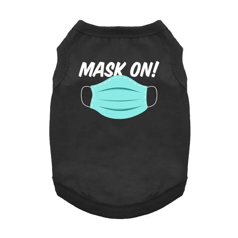 Mask On! Dog Shirt - Black X-Small