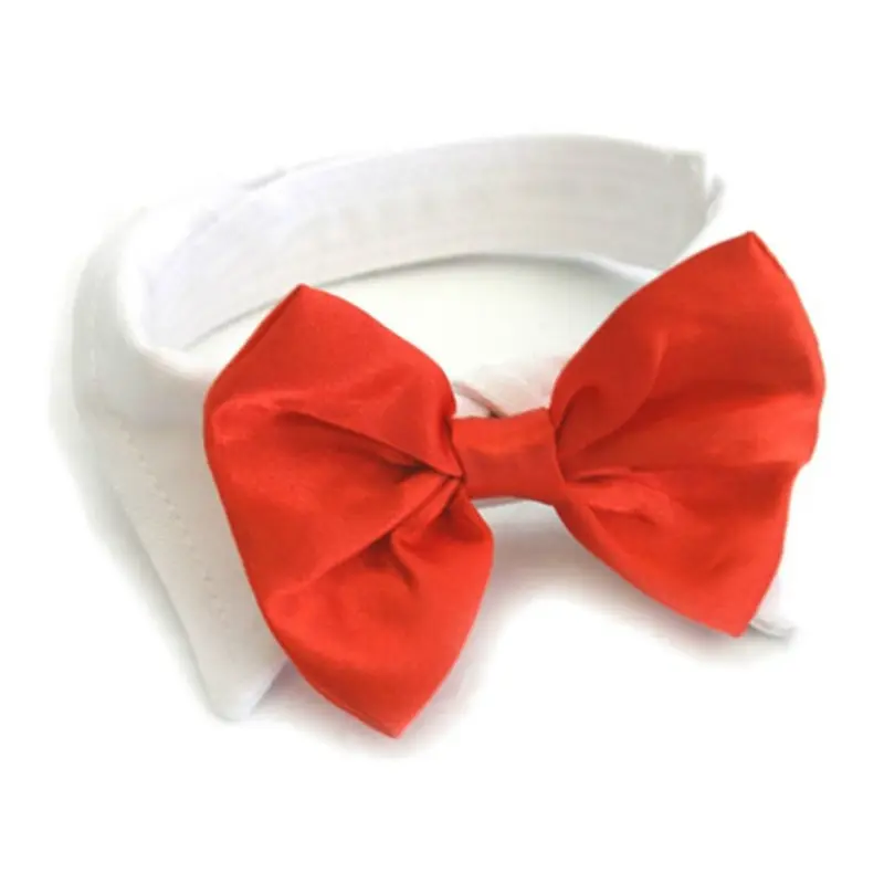 Red Satin Bowtie Collar by Doggie Design X-Small