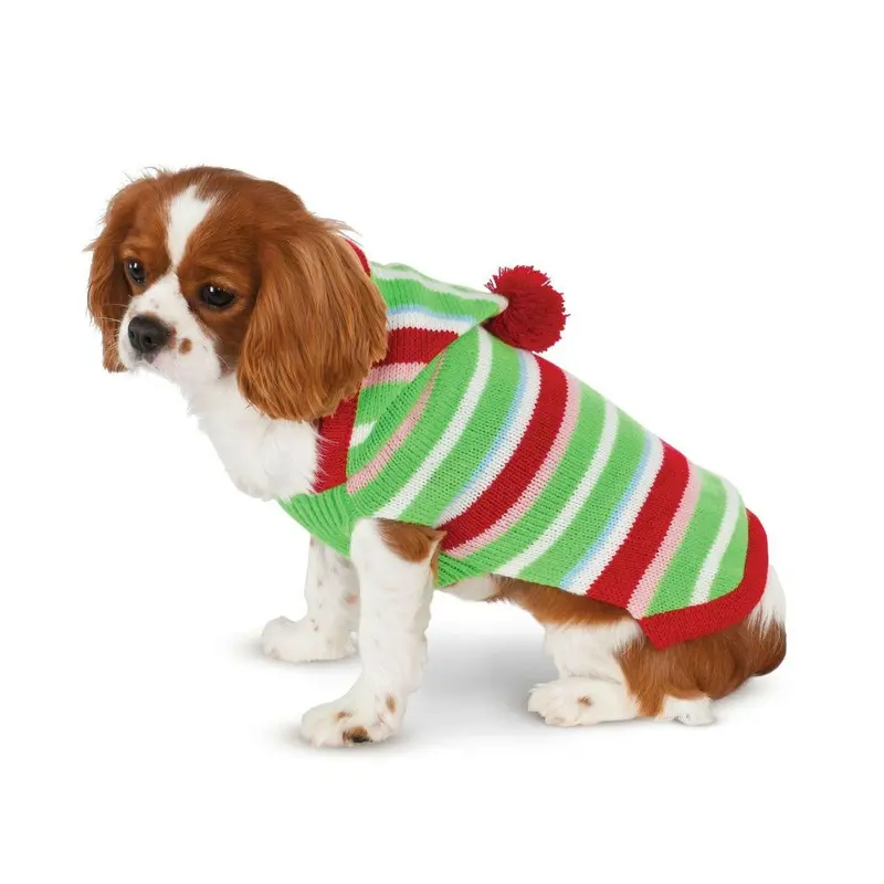 Rubies Candy Striped Christmas Dog Sweater X-Small